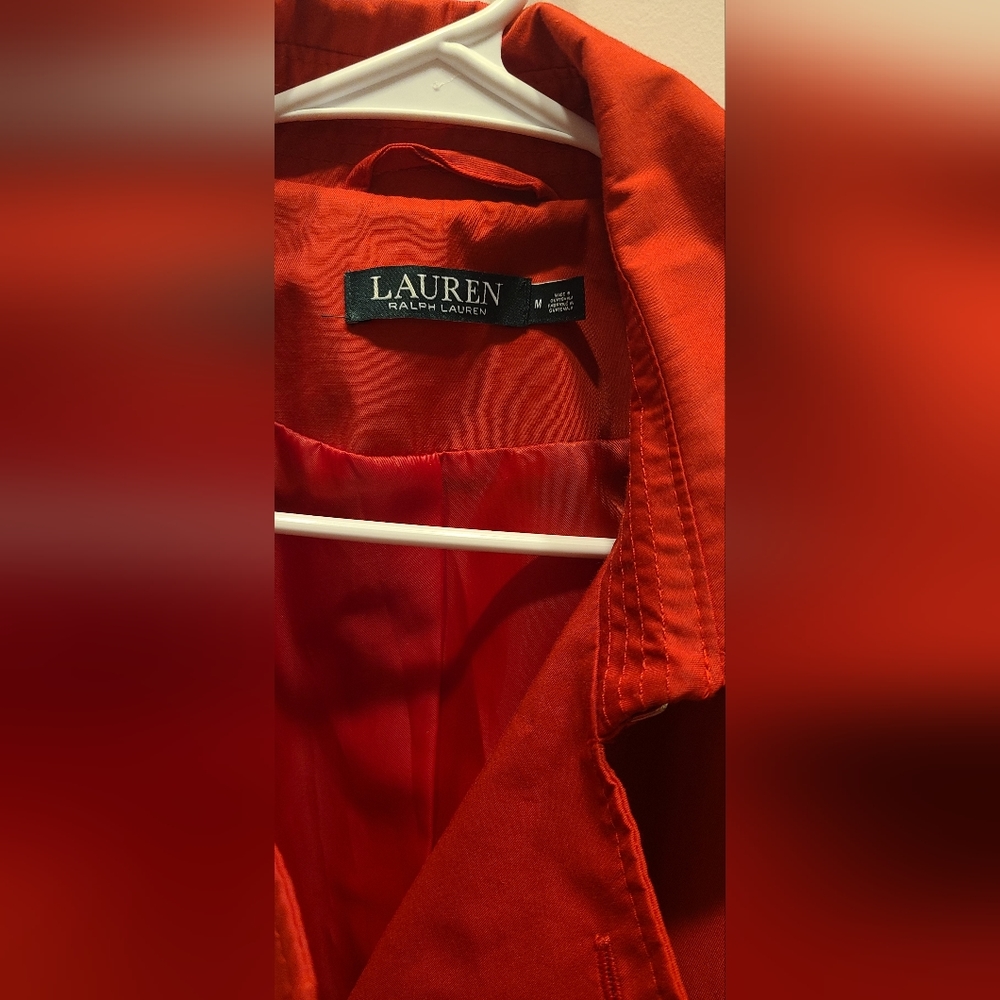 Barely used women Laurph lauren rain coat  medium